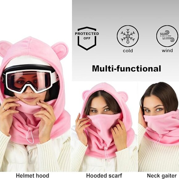 Warm Helmet Ninja Hood
